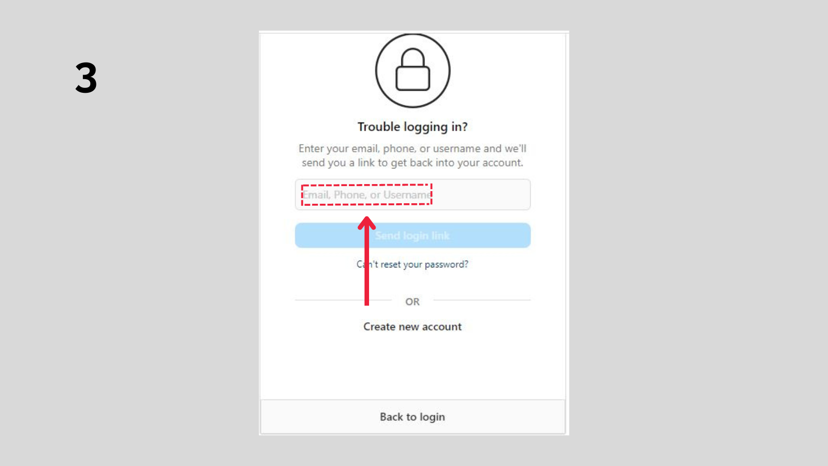 Email, username Forgot Instagram Password