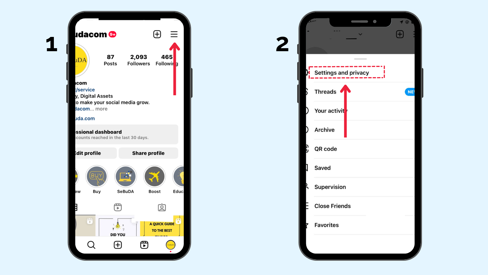 Instagram Settings and Privacy