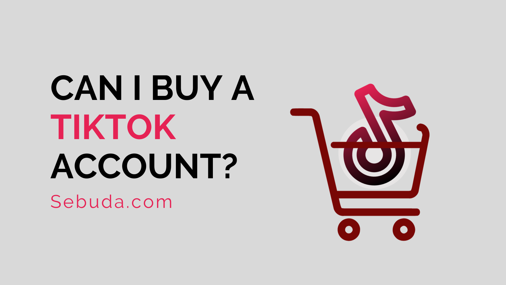 Can I buy a TikTok account? Sebuda
