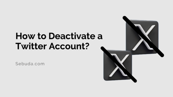 How to deactivate a Twitter account?